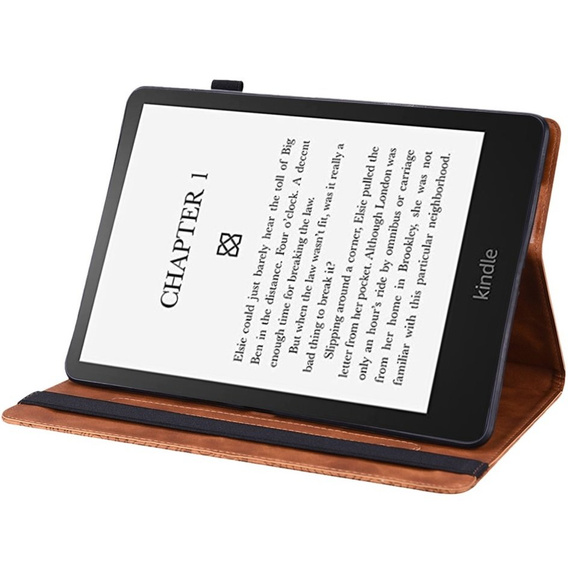 Pattintható tok Amazon Kindle Paperwhite 5 (2021), flower, kék