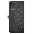 Pattintható tok a Oppo A38 4G / Oppo A18 4G, Mandala, fekete