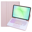 Háttérvilágítású Bluetooth billentyűzettel és érintőpaddal ellátott tok Samsung Galaxy Tab A11+ készülékhez