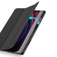 Tok Samsung Galaxy Tab S10+ Plus-hoz, Dux Ducis Domo, fekete