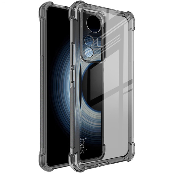 IMAK Telefontok a Xiaomi 12T, Dropproof, átlátszó / fekete