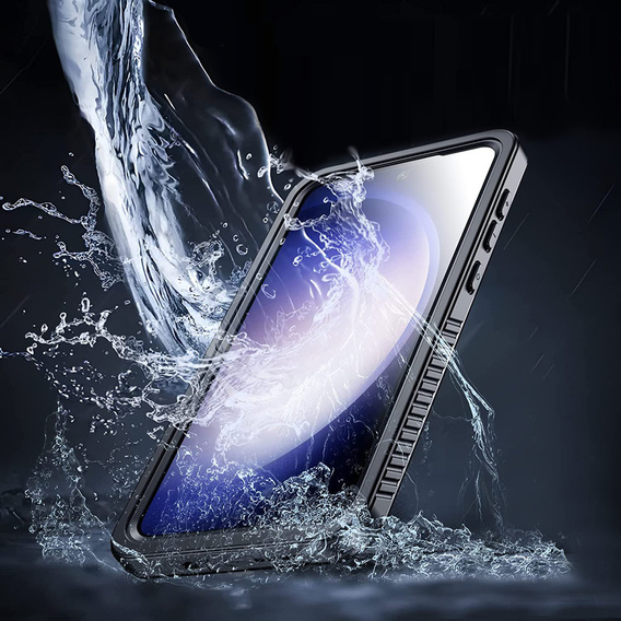 IP68 vízálló tok a Samsung Galaxy S23, fekete