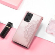 Pattintható tok a Motorola Moto E14, Mandala, rózsaszín