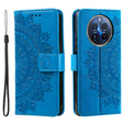 Pattintható tok a Realme 12 Pro 5G / 12 Pro+ 5G, Mandala, kék