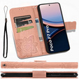 Pattintható tok a Xiaomi Poco F7 Pro, Butterfly, rózsaszín rose gold