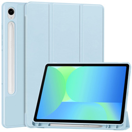 Tok Samsung Galaxy Tab S10 FE+ Plus, Smartcase tolltartóval, kék