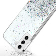 Telefontok a Samsung Galaxy S21 FE, Glittery, átlátszó