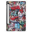 Tok Samsung Galaxy Tab S10 Lite / S10 FE / S9 FE, pánttal, graffiti
