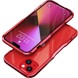 Teletok LUPHIE iPhone 13 Mini-hoz, Armor Bumper, piros