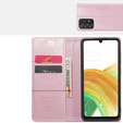 CASEME flip tok Samsung Galaxy A33 5G, Waxy Textured, rózsaszín