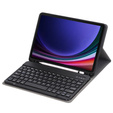 Tok + billentyűzet Samsung Galaxy Tab S9, Leather Pen Slot, fekete