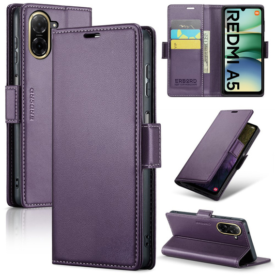 ERBORD Fényes Litchi pénztárca Xiaomi Redmi A5 számára Xiaomi Redmi A5
