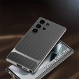 Telefontok a Samsung Galaxy S24 Ultra, GKK Woven Leather, szürke