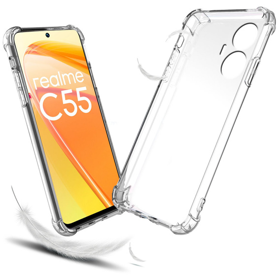 Telefontok a Realme C55, Dropproof, átlátszó