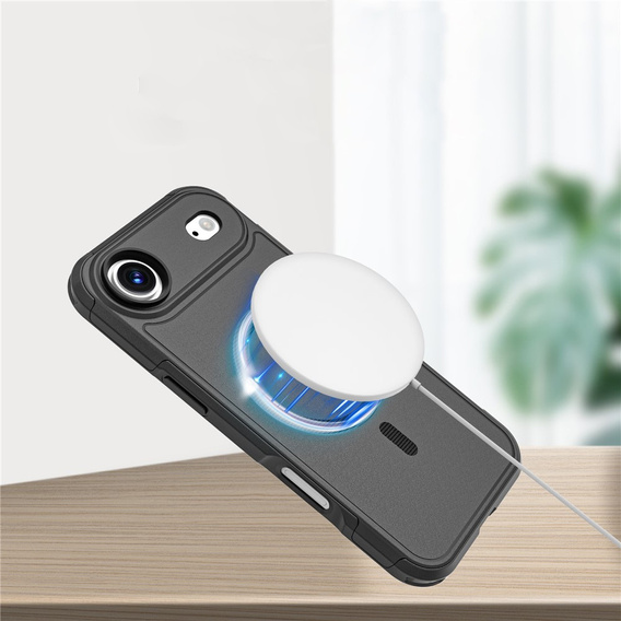 MagForce tok iPhone Air készülékhez, MagSafe-hoz, páncélozott, fekete