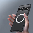 Kameravédő tok Google Pixel 8, CamShield MagSafe, átlátszó / fekete