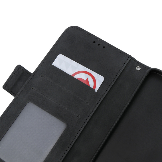 Pattintható tok a Oppo A58 4G, Card Slot, fekete