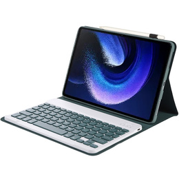 Tok + billentyűzet Xiaomi Pad 6/6 Pro, zöld