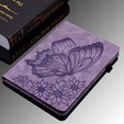 Telefontok a Lenovo Tab M9, Wallet Pen Slot, butterflies, barna