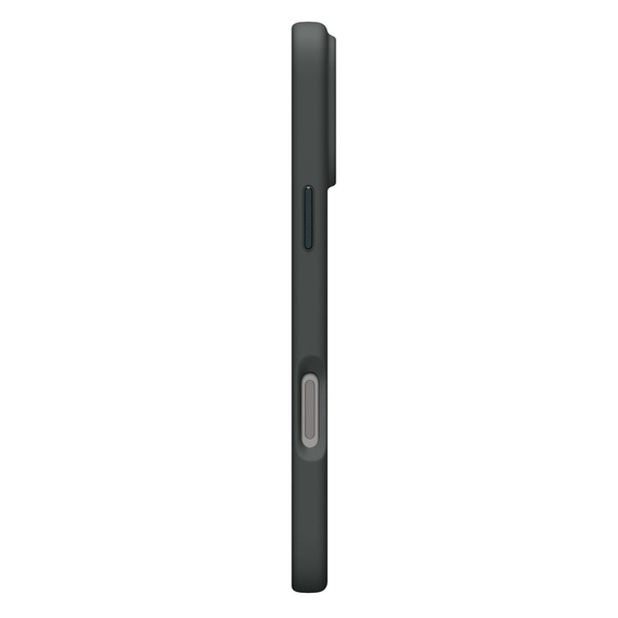 Spigen tok iPhone 17 Pro készülékhez, Szilikon Fit MagSafe, Abyss zöld