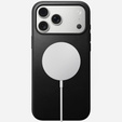Nomad tok iPhone 17 Pro Max készülékhez, Modern bőr tok, fekete