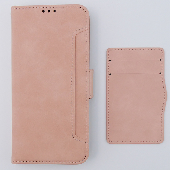 Pattintható tok a Motorola Moto G54 5G, Card Slot, rózsaszín