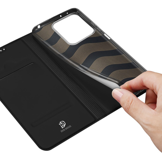 Dux Ducis Telefontok a Xiaomi Redmi Note 13 5G, Skinpro, fekete