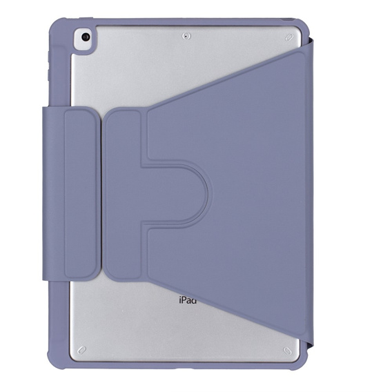 Billentyűzet tok iPad 11" 2025 A16 (11 gen.) / iPad 10.9" 2022 (10 gen.), Rotary 360° Leather, lila