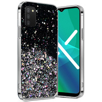 Telefontok a Samsung Galaxy A03s, Glittery, fekete