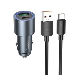Hoco Z60 USB-A + USB-C 48 W autós töltő kábellel