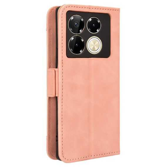 Pattintható tok a Infinix Note 40 Pro, Card Slot, rózsaszín