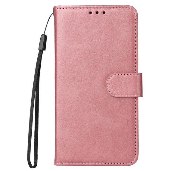 Pattintható tok a Samsung Galaxy A34 5G, Leather Wallet, rózsaszín rose gold