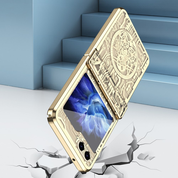 Tok Samsung Galaxy Z Flip7 FE / Z Flip6, Mechanical Legend, arany