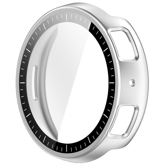 2 az 1-ben tok + edzett üveg az Amazfit Active Max készülékhez, ezüst színű