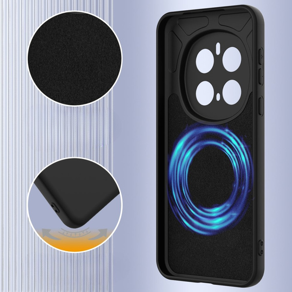 Telefontok a Honor Magic7 Pro 5G, Silicone MagSafe, fekete