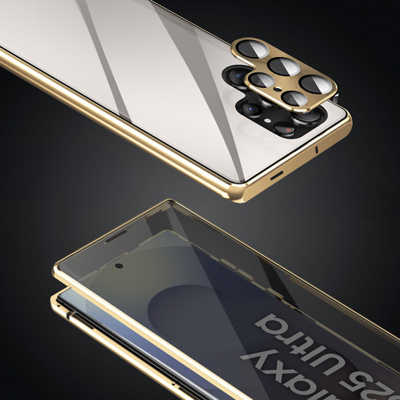 Tojás Samsung Galaxy S25 Ultra, Privacy Dual Glass, arany