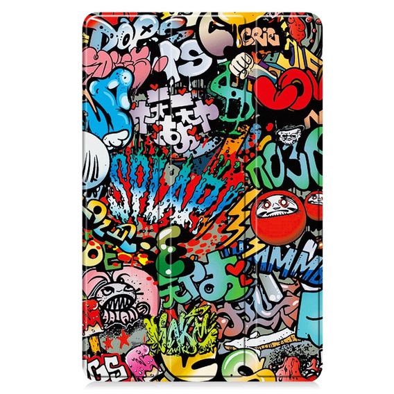 Tok Lenovo Yoga Tab Plus, Smartcase, graffiti