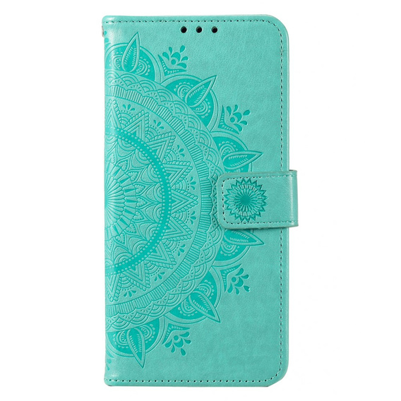 Pattintható tok a Motorola Moto E13, Mandala Flower, zöld