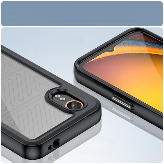 Telefontok a Samsung Galaxy Xcover 7, Fusion Hybrid, átlátszó / fekete