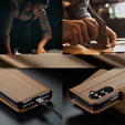 CASEME Litchi pénztárca flip tok Samsung Galaxy Z Fold7 5G számára