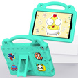 Gyermek tok iPad mini 7.9" 2019/2015/2014/2013/2012 (5/4/3/2/1 gen.), Cute Patterns, állvánnyal, zöld