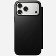 Nomad tok iPhone 17 Pro Max készülékhez, Modern bőr fólia, fekete