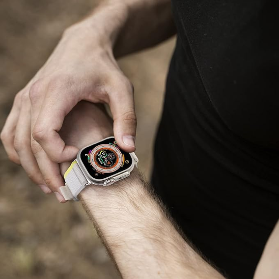 Nylon szíj az Apple Watch 1/2/3/4/4/5/6/7/8/9/10/SE/Ultra/Ultra 2 42/44/45/49MM órához