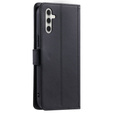 Flap tok Samsung Galaxy S25 FE, Rhombus Crossbody Leather, fekete
