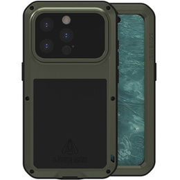 Love Mei Telefontok a iPhone 15 Pro, armored with glass, zöld