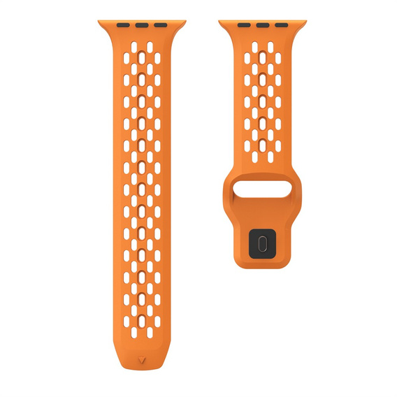 Szilikon szíj Apple Watch 1/2/3/4/4/5/6/7/8/SE/ULTRA 42/44/45/49MM órához, narancs színű