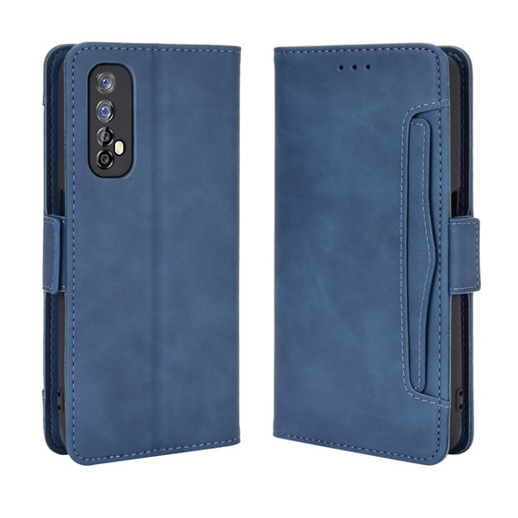 Pattintható tok a Realme 7, Card Slot, kék
