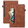 Tok Samsung Galaxy Tab S10 FE+ Plus, Classic, tolltartóval, fekete