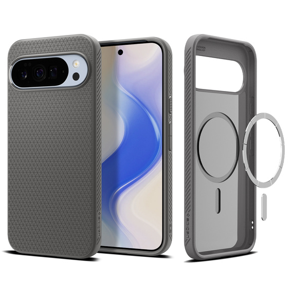 Spigen Liquid Air MagSafe tok Google Pixel 10 Pro XL-hez, Márványszürke