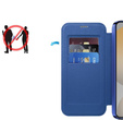 Pattintható tok a Samsung Galaxy S25 FE, RFID Wallet MagSafe CamShield, sötétkék